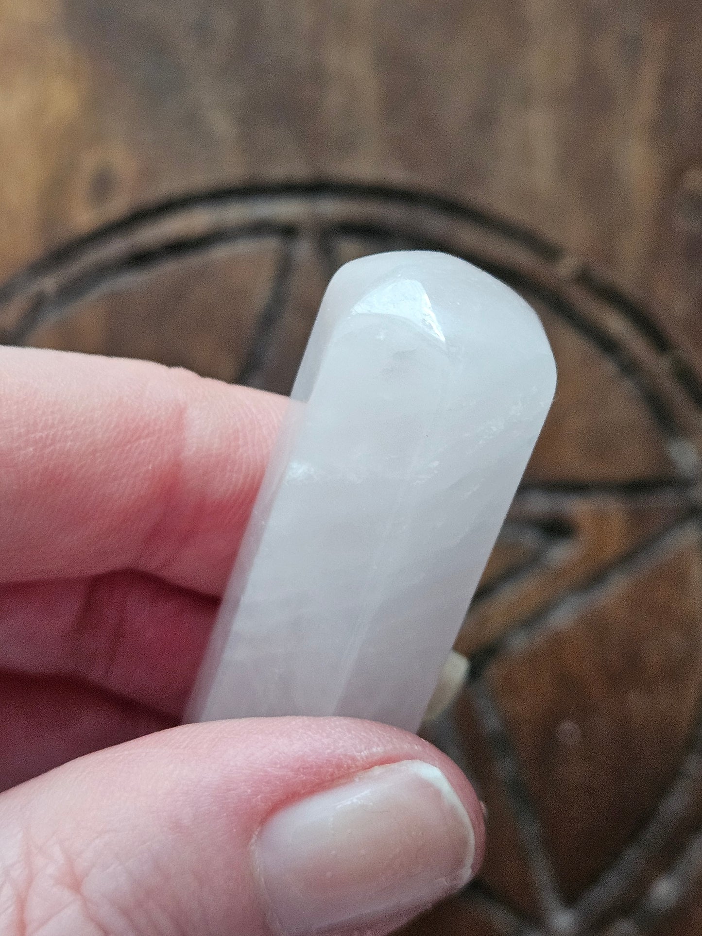Rose Quartz Crystal Wand (60mm)