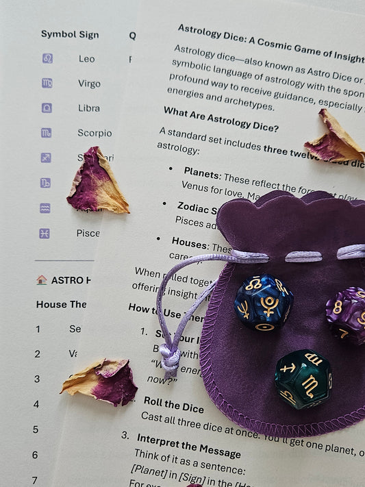 Astrology Dice and Instructions