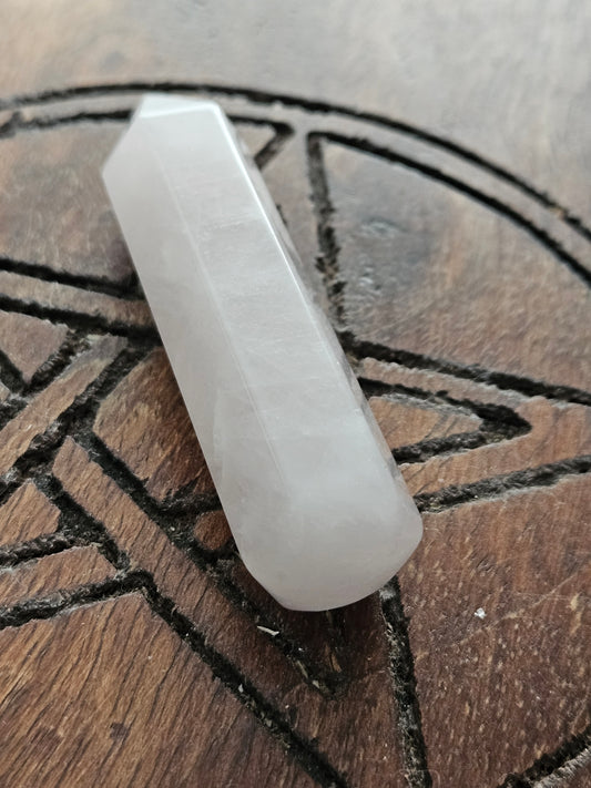 Rose Quartz Crystal Wand (60mm)