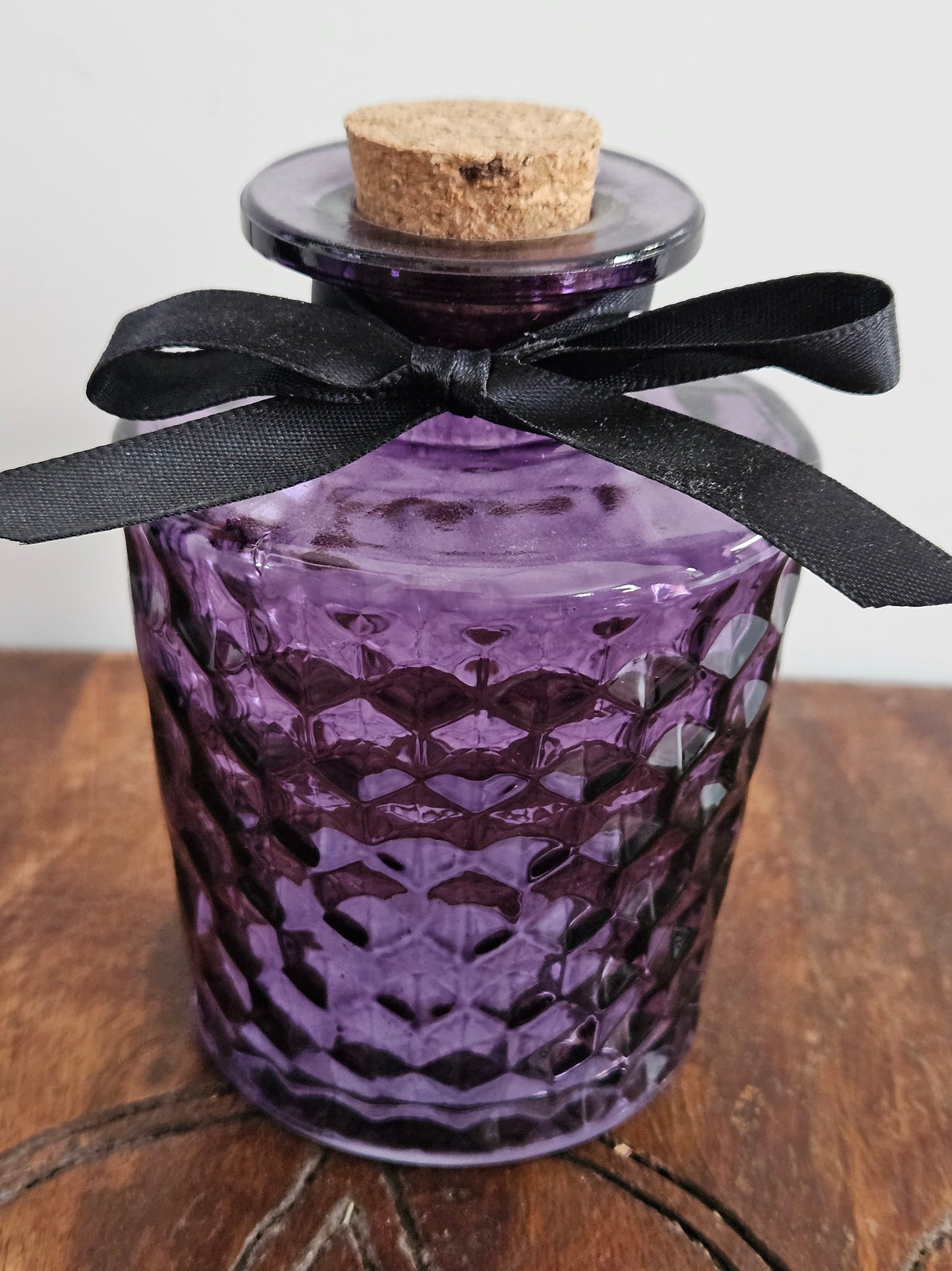 Purple Textured Potion Bottle 10cm