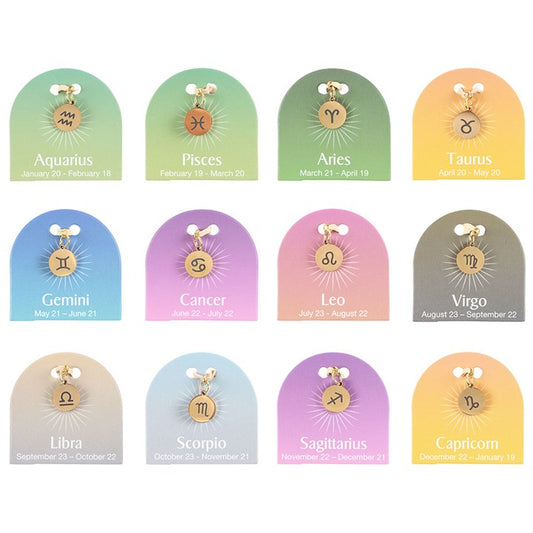 Gold Tone Zodiac Sign Charms