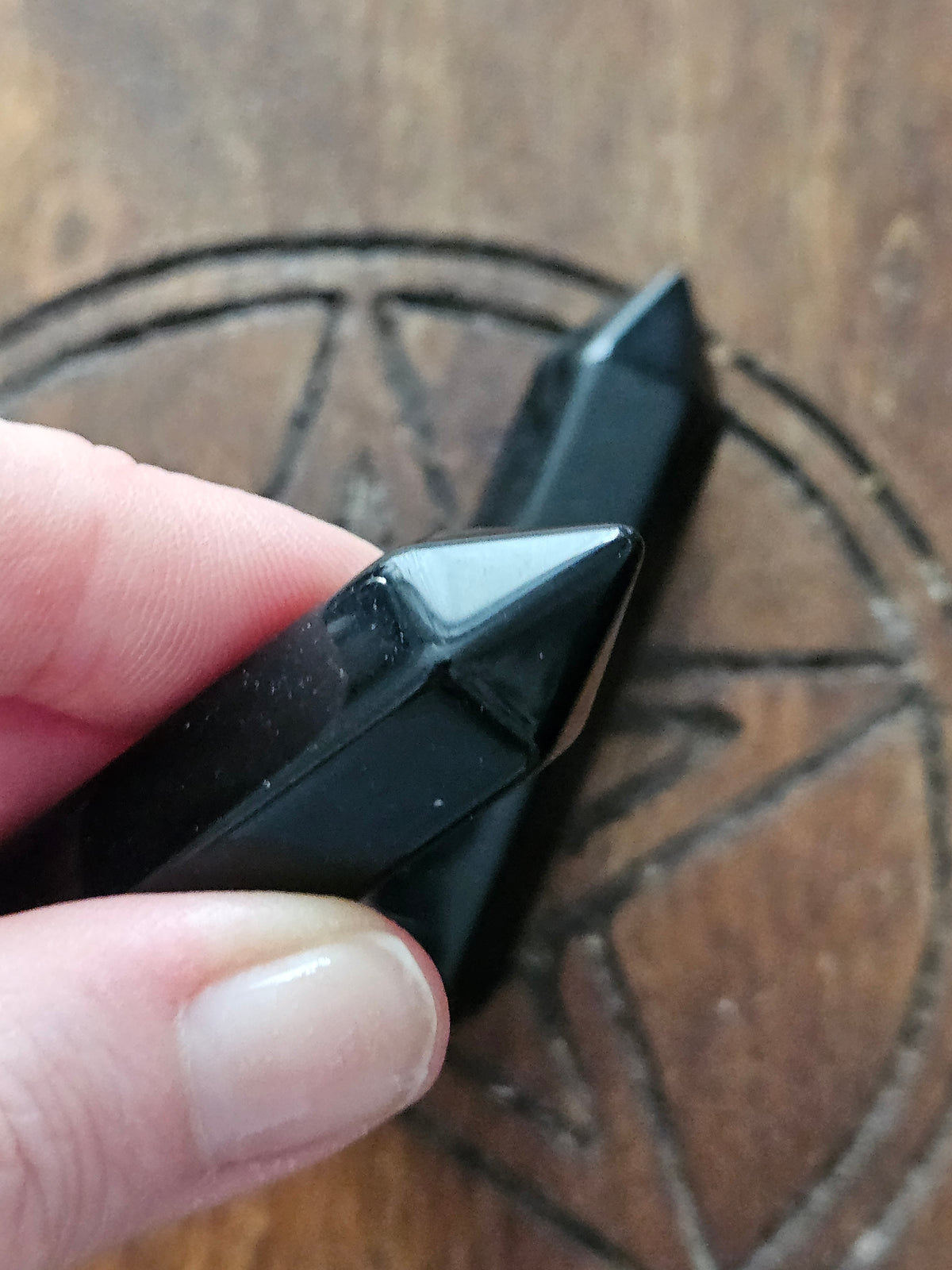 Black Obsidian Crystal Wand (60 mm)
