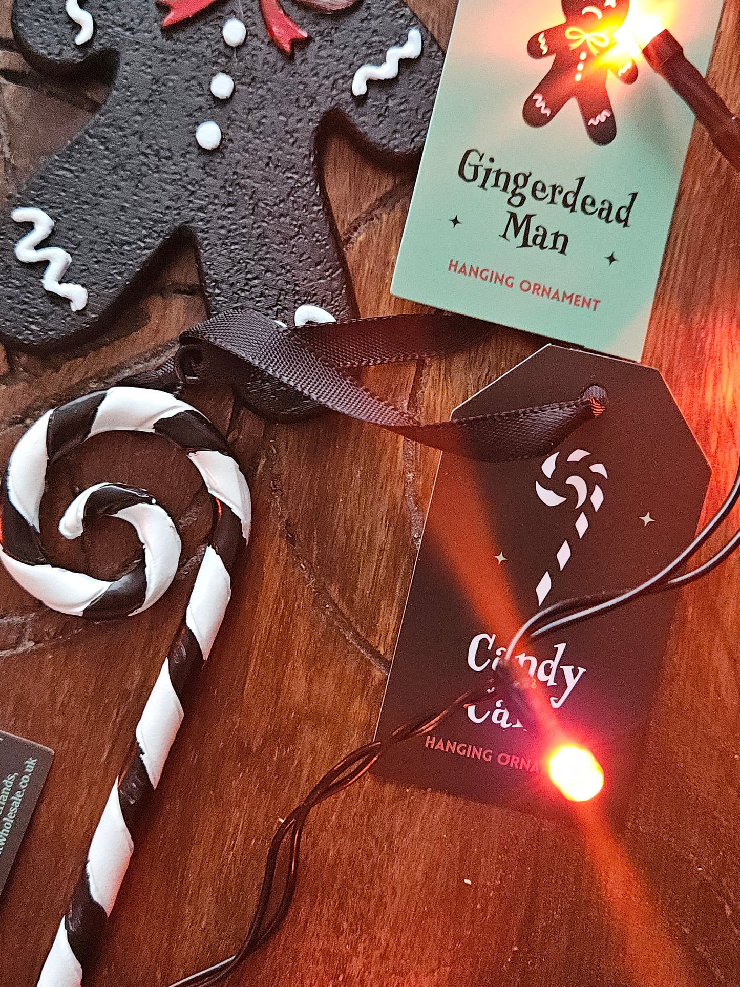 Spooky Decorations - Candy Canes and Gingerbread Man