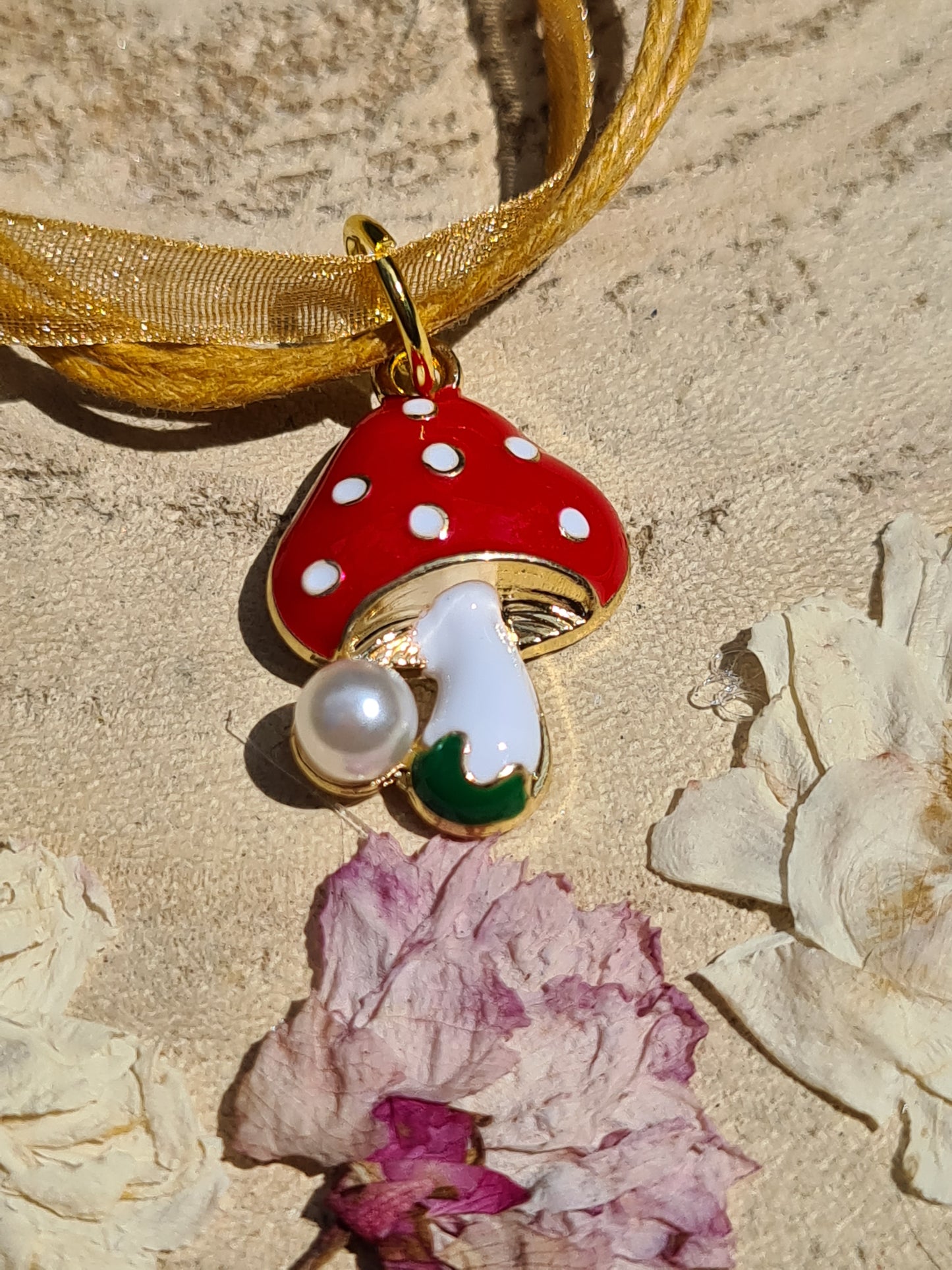 Forest Fairy Toadstool Necklace
