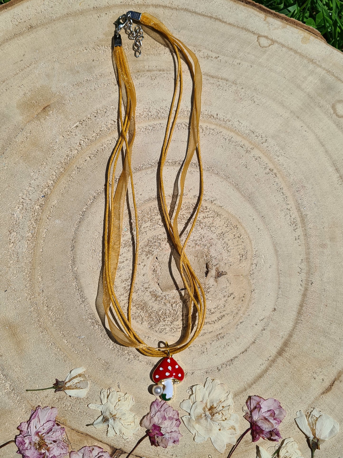Forest Fairy Toadstool Necklace