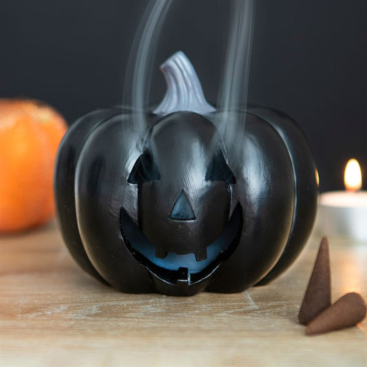 Black Pumpkin Incense Holder