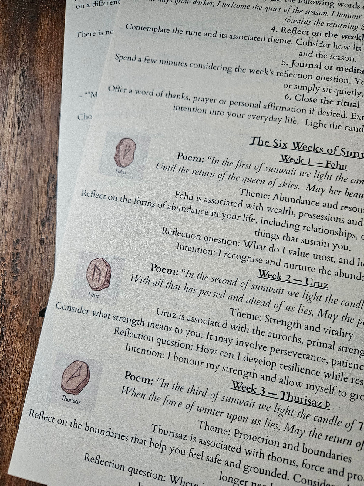 Sunwait Ritual Kit: Six Weeks of Candlelight -  Reflection and the Returning Sun