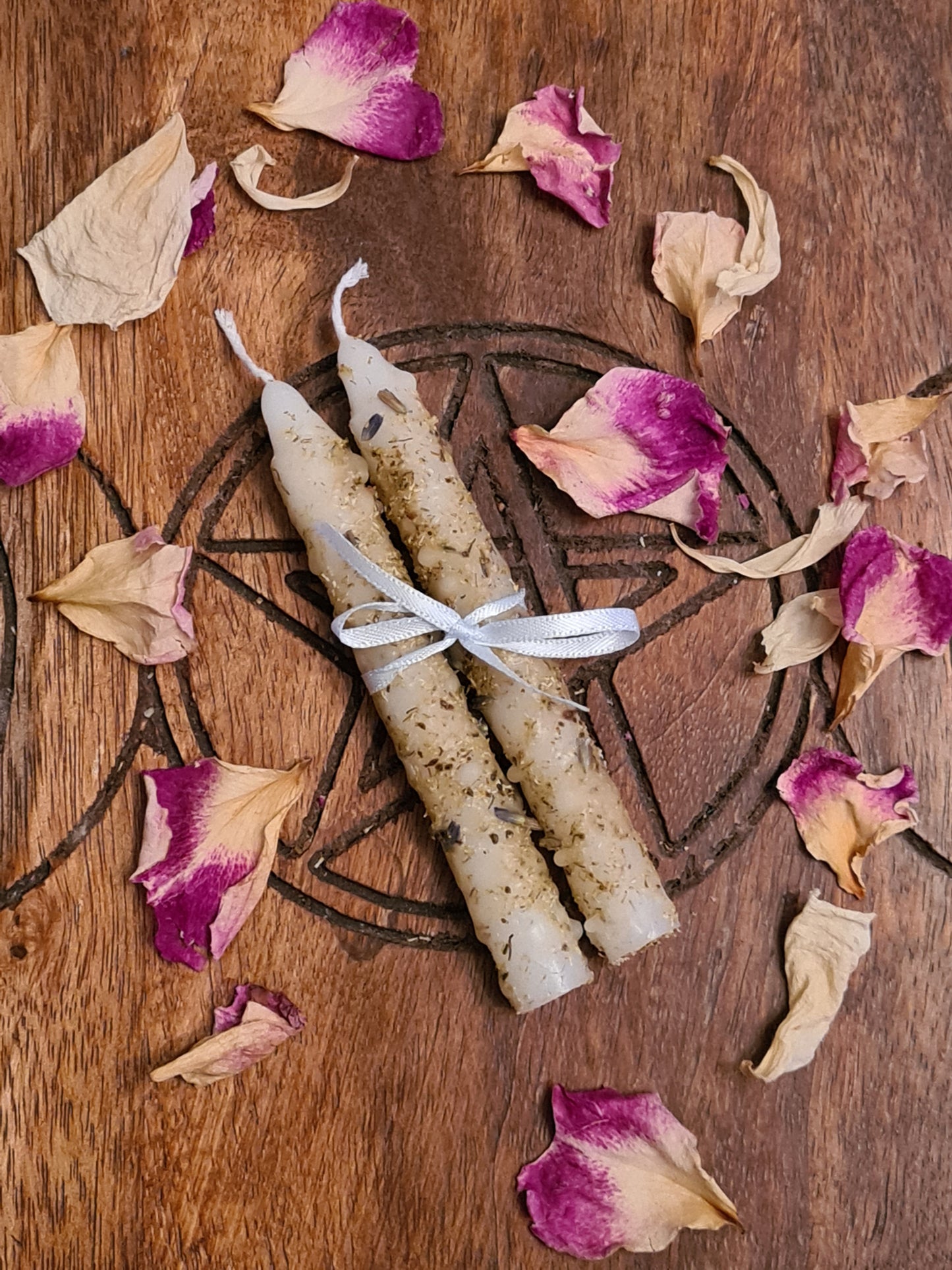 Candles of the Sabbats ~ Dressed Spell Candles ~ Yule ~ Imbolc ~ Ostara ~ Beltane ~ Litha