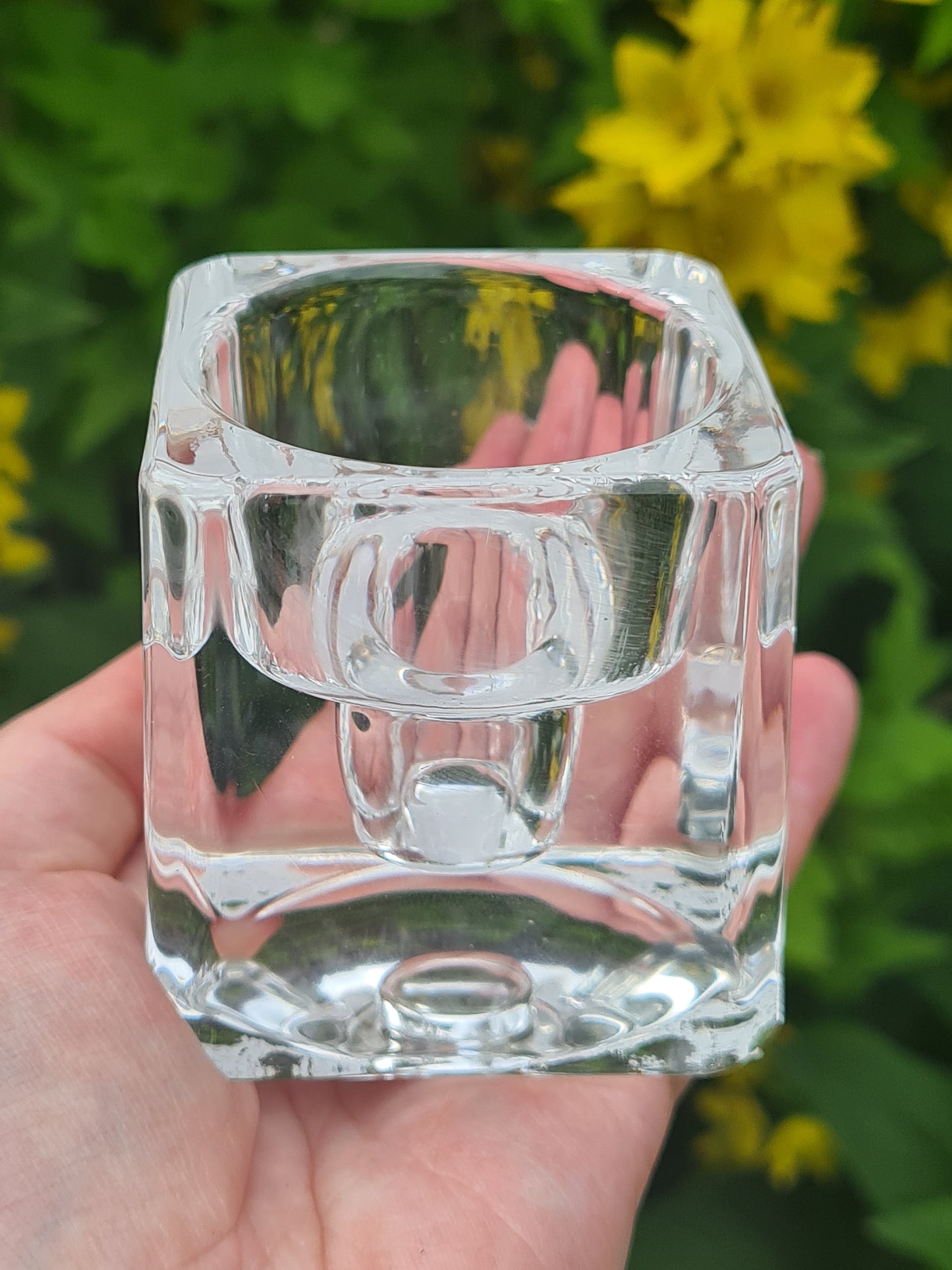 Cube Glass Candle Holder