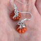 Pumpkin enamel earrings