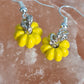 Pumpkin enamel earrings