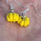 Pumpkin enamel earrings