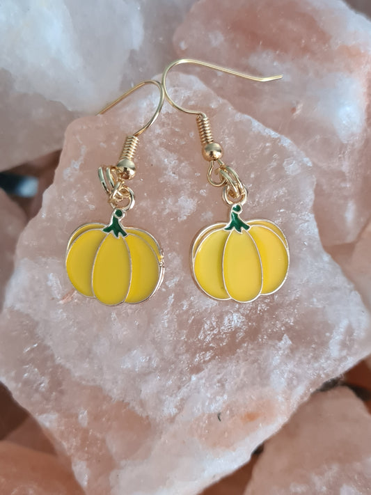 Pumpkin charm earrings