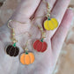 Pumpkin charm earrings