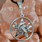 Pentacle and Crow Unisex Pendant