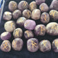 Amethyst Crystal Runes Set with Instructional Guide and purple velvet pouch