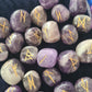 Amethyst Crystal Runes Set with Instructional Guide and purple velvet pouch