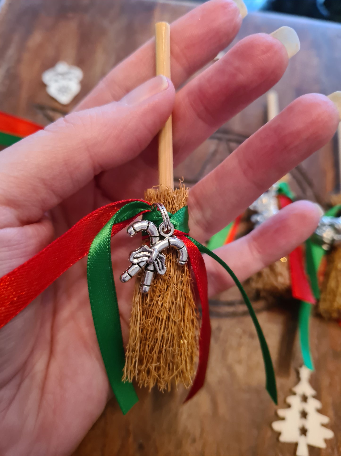 Winter Solstice Mini Besom Broom - Yule