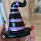 Hanging Ceramic Witch Hat 8cm