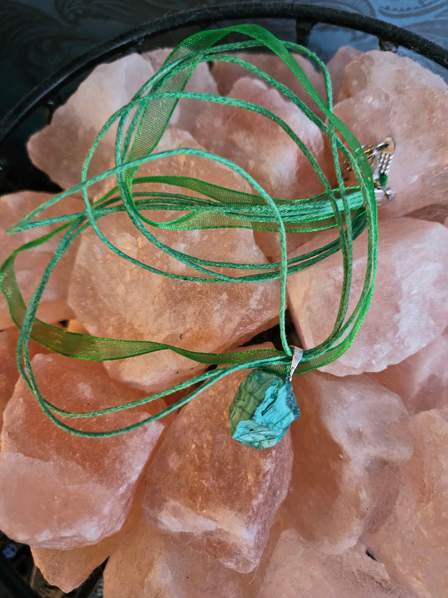 Rough Natural Malachite Pendant