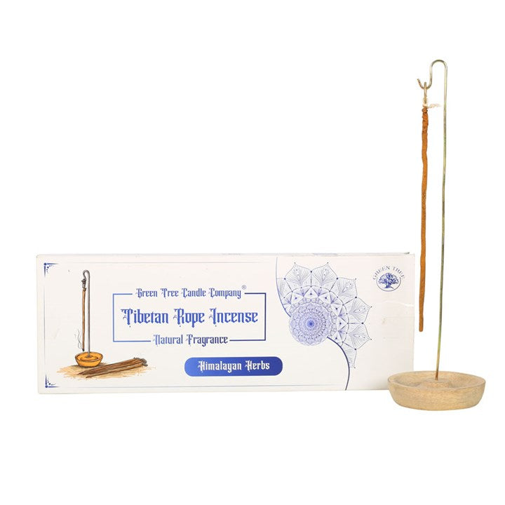 Tibetan Rope Incense with holder