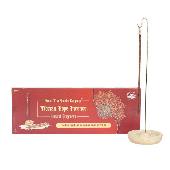 Tibetan Rope Incense with holder