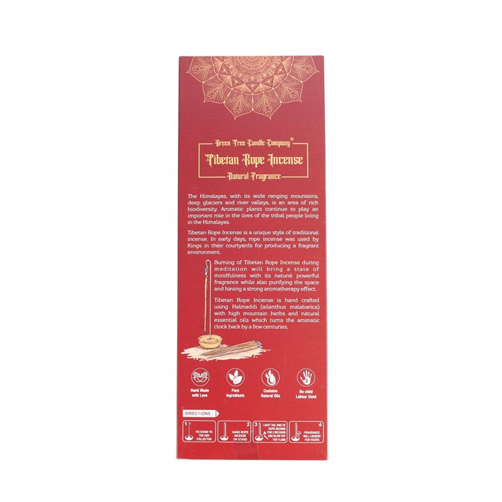 Tibetan Rope Incense with holder