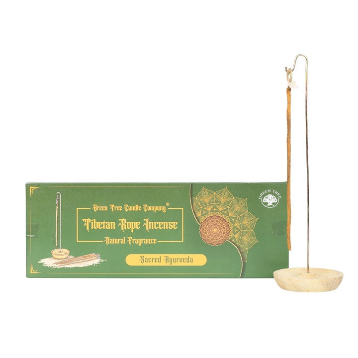 Tibetan Rope Incense with holder