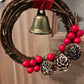 Small Winter Wreath Witch Bell
