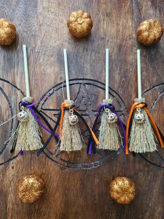 Samhain Mini Besom Broom - Halloween