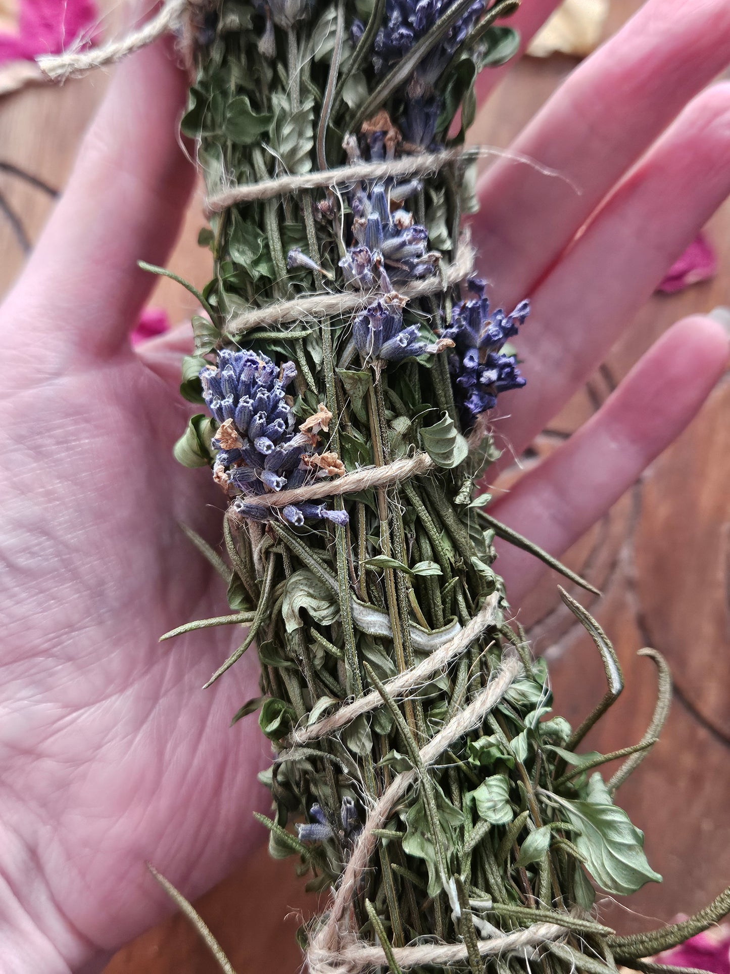 Rosemary, Thyme and Lavender Handmade Smudge Sticks