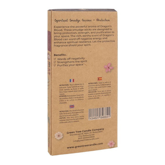 Dragon's Blood Protection Spiritual Smudge Incense Sticks