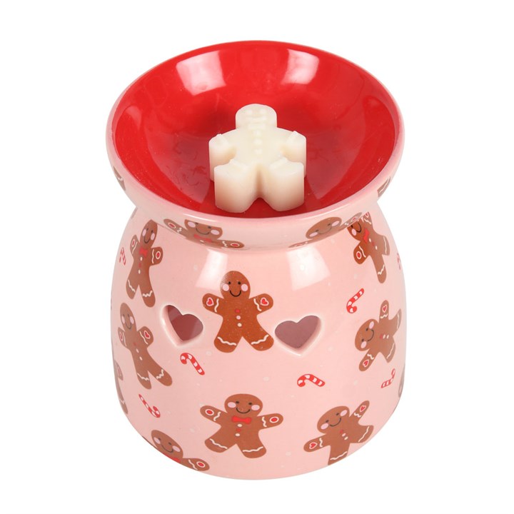 Gingerbread Man Wax Melt Burner includes a ecosoy wax gingerbread man wax melt