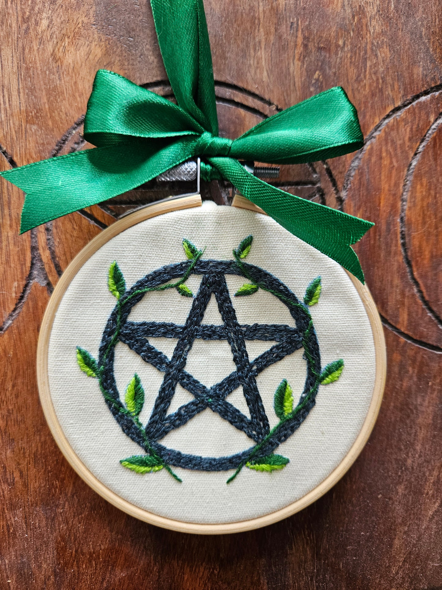 Pentagram Vines Embroidery