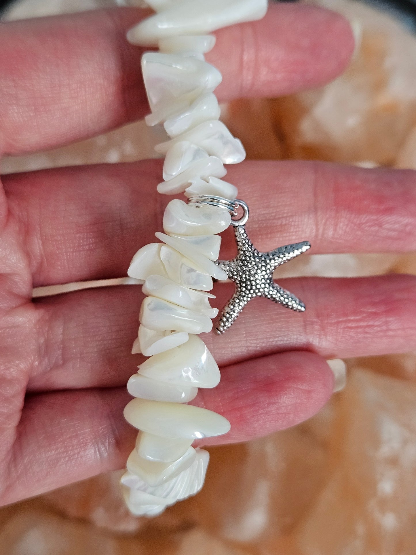 Mother of Pearl Starfish Bracelet