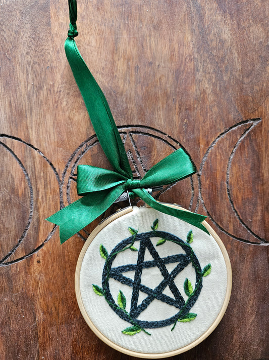 Pentagram Vines Embroidery