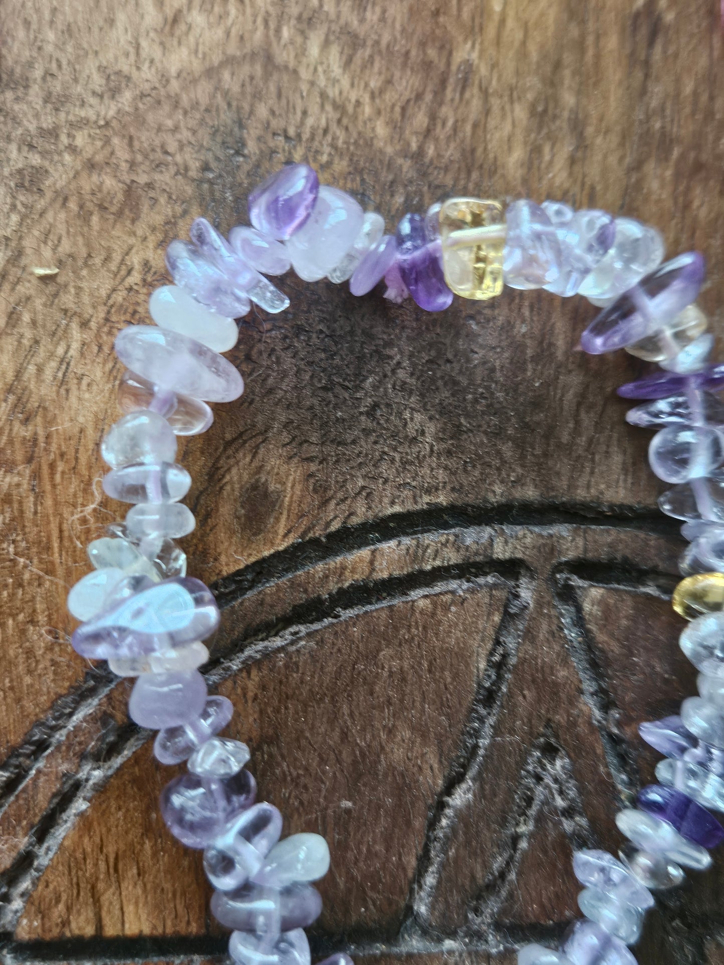 Ametrine Spring Bracelet ~ Spring ~ Ostara ~ Purple Daisy