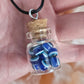 Protection Evil Eye Glass Vial Pendant