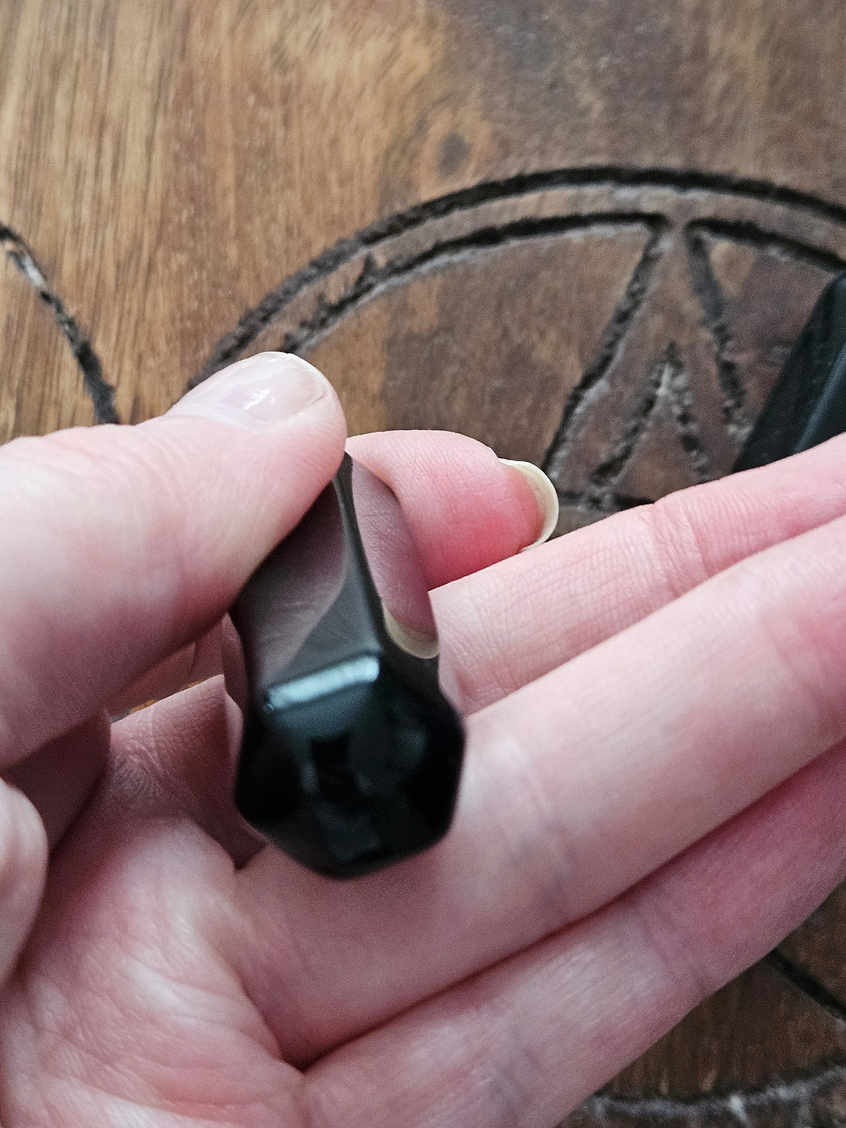 Black Obsidian Crystal Wand (60 mm)