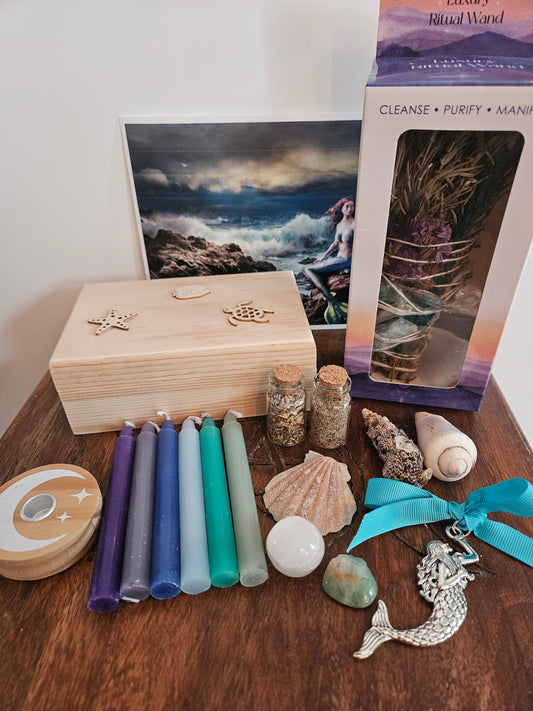 The Mermaid Queen Box ~ Witch's Sea Chest - Water Element ~Altar Box ~Neptune~Venus~