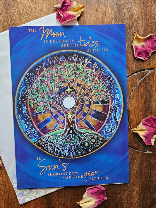 Winter Solstice Mandala Greeting Card