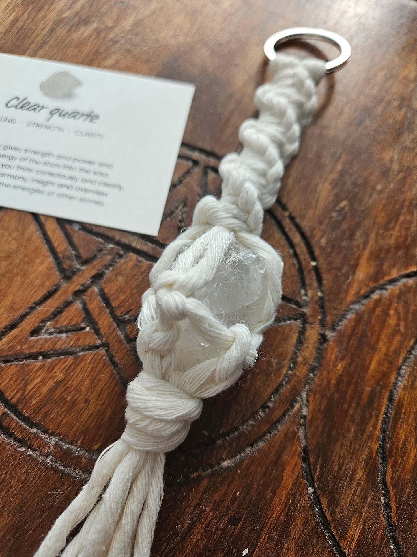 Crystal Macrame Crystal Hanger