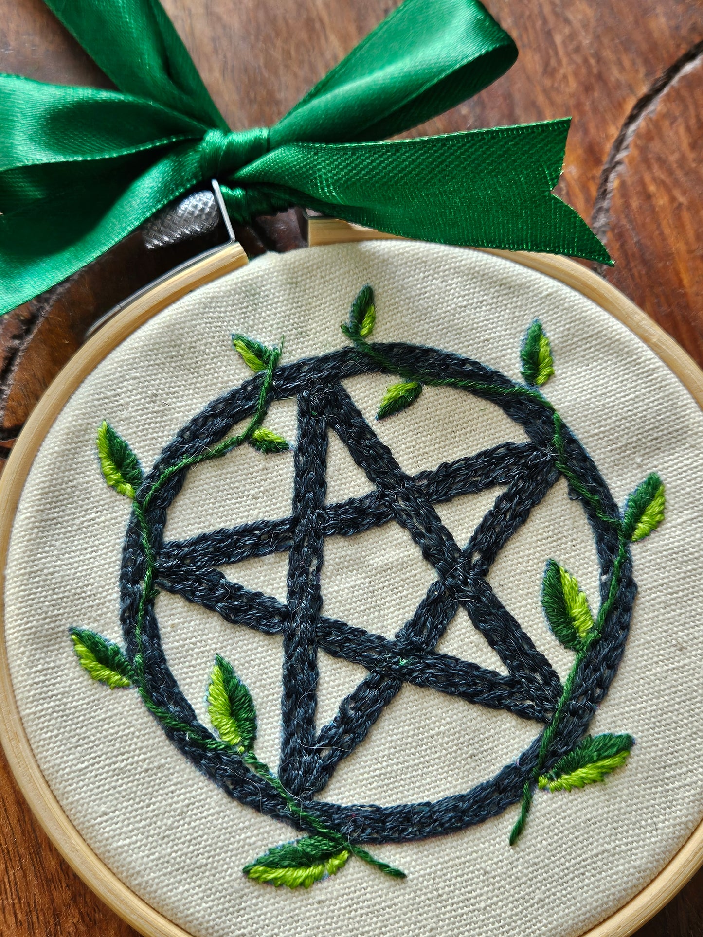 Pentagram Vines Embroidery