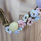 Spring Ostara Heart Rattan Witch Bell Wreath with eggs and flowers