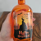 Orange Halloween Glass Bottle