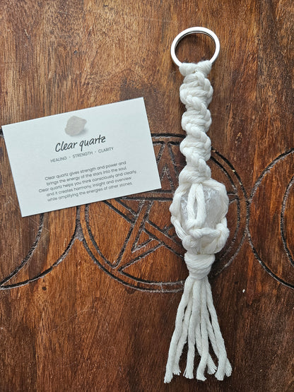 Crystal Macrame Crystal Hanger