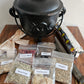 Cauldron and resin bundle
