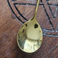 Star and Moon Spoon - Gold Tone