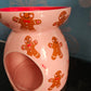 Gingerbread Man Wax Melt Burner includes a ecosoy wax gingerbread man wax melt