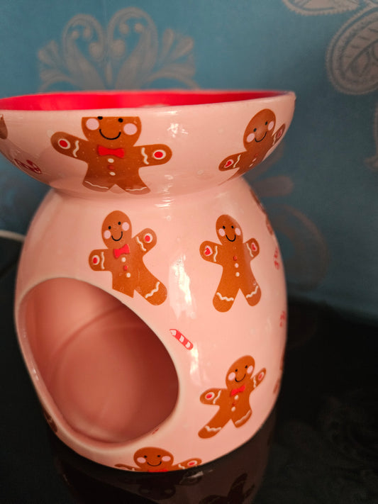 Gingerbread Man Wax Melt Burner includes a ecosoy wax gingerbread man wax melt